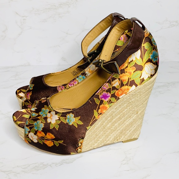 Chinese Laundry Shoes - SOLD-Chinese Laundry | 5” Wedges Dj Mix Peep Toe